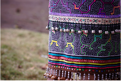 Traditional Shipibo dressware, these are handmade.